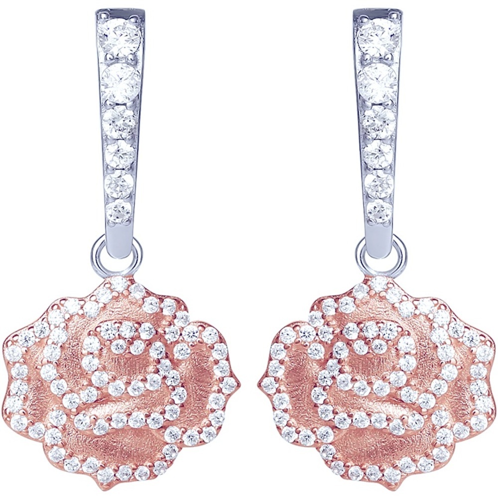 18k Gold Disney Beauty and the Beast Earrings